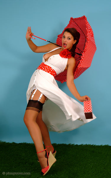 Amiee in Polka Dot Display  (photoset)