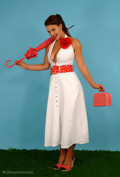 Amiee in Polka Dot Display  (photoset)