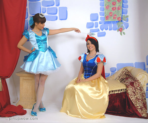 Pin-Up glamour photo of Bryoni-Kate and Carla in Snow White - carla, bryoni-kate, pantomime, fantasy